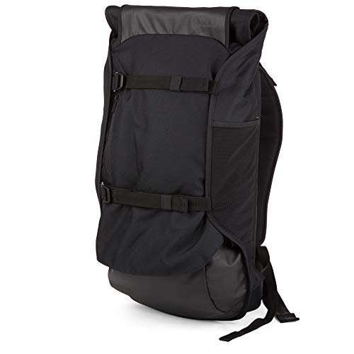 AEVOR Travel Pack - Handgepäck Rucksack, erweiterbar, ergonomisch, Rolltop System - Black Eclipse