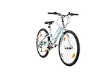 Multibrand Probike Adventure 24 Zoll Mountainbike Shimano 18 Gang Mädchen-Fahrrad & Jungen-Fahrrad, geeignet ab 130-155 cm (Weiß-Blau-Glanz)