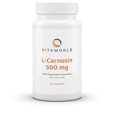 vitworld L-Carnosin 500mg, Natürliche, körpereigene Substanz, 60 Kapseln