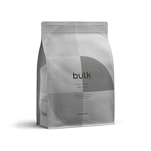 Bulk Pure Whey Protein Pulver, Eiweißpulver, Geschmacksneutral, 1 kg, Verpackung Kann Variieren (1er Pack)
