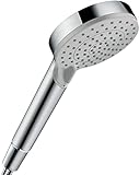 hansgrohe Vernis Blend - wassersparender Duschkopf 5 l/min (EcoSmart), Handbrause mit 2 Strahlarten, runde Duschbrause (100 mm), Sparduschkopf mit Antikalk-Funktion, Chrom, 26090000