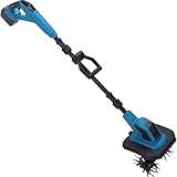 Akku-Grubber, leistungsstarker Bodenfräse mit 2 Fräsen, elektrische Gartenfräse mit 360 U/min, Fräsbreite 23 cm und Frästiefe 17 cm, for Garten, Hof, Gemüsebeet