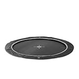 EXIT InTerra ebenerdige Sports Trampolin ø427cm - schwarz
