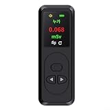 HOHOVYVY Dosimeter Radioaktivität,Geigerzähler Radioaktivität,Atomstrahlungsdetektor Geigerzähler Strahlungstester Persönliches Dosimeter(Black)