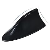 LHKJ Shark Fin Antenne, Universal Auto Antenne Haifisch Antenne wasserdichte Selbstklebende Autoantenne Dachantenne FM/AM-Radiosignalempfangsantenne für Die Meisten Autos (Schwarz)