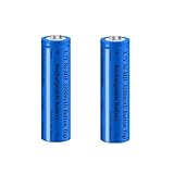2 Stück NI-MH Wiederaufladbarer Akku, 3,7V NiMH 3200mAh Knopfleiste Batterie für Taschenlampe, Kleinen Lüfter, Türklingel, LED Stirnlampe, Mini-Lüfter, Größe:18mm * 67mm / 0.7inch * 2.63inch