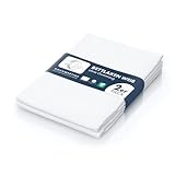 Moon - Angebot!! 2er Pack Haustuch, Bettlaken, Betttuch - ca. 150x250 cm für 100x200 cm Matratze ohne Gummizug - waschbar bei 95° (weiß)