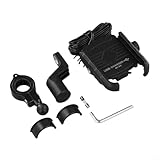 Praktische und sichere Motorrad-Handyhalterung mit kabellosem und USB-C-Schnellladegerät