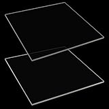 ASelected 2 Stück Acrylglas Platte 300 x 300 MM Plexiglas Plexiglas Platten 6,0 MM stark Transparent Kunststoffplatte Acrylglasscheibe Beidseitig mit Schutzfolie für Heimwerkerprojekte Kunsthandwerk