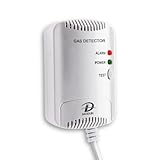 Gasmelder, LPG/Erdgas/Kohlengas Monitor, Methan Propan Butangas Alarm für brennbares Gas, Blitzlichtwarnung Sound 100dB, steckbarer Gaslecksensor Geeignet für Küche, Mobilheim, Garage, Tankstelle