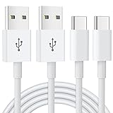 USB C Kabel [ 2Stück 1M ], USB Typ C Ladekabel Schnellladung für Samsung Galaxy S24 S23 S22 S21 S20 S10 S9 Note 10 9 8, iPhone 15 Pro, Google Pixel, Hawei, Xiaomi, OnePlus, Sony Xperia Controller