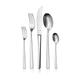 WMF Corvo Besteck Set 6 Personen, 30-teilig, Hohlheftmesser, Cromargan protect Edelstahl mattiert, kratzbeständig, spülmaschinenfest