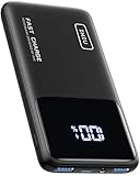 INIU Power Bank, Slimmest Fast Charging Powerbank klein Aber Stark 10000mAh USB C Input&Output, PD3.0 QC4.0 Externe Handyakkus 22.5W, kompatibel mit iPhone 16 15 14 13 12 Pro Max Samsung S21 iPad