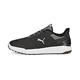 Puma Golf Ignite Elevate Golfschuh für Herren, Schwarz/Silber, 11,5