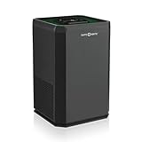 Safe-Mate Luftreiniger deckt 19,5 m² [True H13 HEPA-Filter] [3-in-1-Filter] Luftreiniger mit Touchscreensteuerung und Schlafmodus – entfernt 99,97% aller Allergene, Gerüche, Rauch, Staub – Schwarz