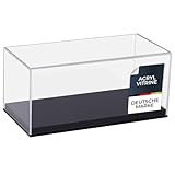 HMF 46801 Acryl Vitrine / Schaukasten für Modellautos, Figuren | 24 x 12 x 11 cm | Transparent