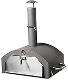 ACTIVA Pizza Grill I Hochwertiger Pizzaaufsatz für Gas- & Holzkohlegrill I Pizzahaube inkl. Pizzastein & Thermometer