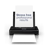 Epson WorkForce WF-110W tragbarer Tintenstrahldrucker (DIN A4, WiFi Direct, Drucker, mobiles Drucken, USB, integrierter Akku, nur 1,6 kg Gewicht) schwarz