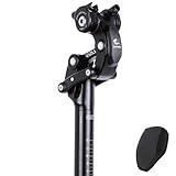 SAFORTBIKES Federsattelstütze für eBike/schwere Fahrer – verbesserte USS-SP19 – stoßdämpfende, bequeme Sattelstütze, Zubehör für Elektrofahrräder (31,6 mm)