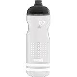 SIGG - Fahrrad Trinkflasche - Pulsar Transparent White - Quetschbar - Spülmaschinenfest - Federleicht - Auslaufsicher - BPA-frei - Sport & Fahrrad Zubehör - Weiß & Schwarz - 0,75L