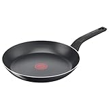Tefal Easy Cook & Clean Bratpfanne 28 cm, Antihaftbeschichtung, Thermo-Signal Temperaturindikator, Schwarz, B5550633