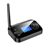 osiuujkw Bluetooth kompatibler 5.0 Sender Empfänger Heimstereoanlage Für AUX Audioadapter Langstrecken Mediaplayer Klassenzimmerzubehör