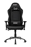 AKRacing Chair Core SX Gaming Stuhl, PU-Kunstleder, Schwarz/Schwarz, 5 Jahre Herstellergarantie