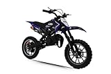 KXD 701A 49ccm 2Takt Dirt Bike Dirtbike CrossBike Enduro pocket 49cc Bis 45 km/h Pitbike PocketBike Motocross Motorrad Motorbike Motorsport Pocket Vollcross Crossbike OVP (blau)