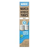 WABLU Probiotic Toilet Naked Wonder Tabs® | plastikfreie WC-Reinigungstabletten | Probiotische Formel zur natürlichen Fleckentfernung & Geruchskontrolle | 99% natürliche Inhaltsstoffe | 40 Tabs