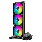 Cooler Master MasterLiquid 360L Core ARGB Wasserkühlung - CPU-Flüssigkeitskühler mit Zweikammer-Gen-S-Pumpe, überlegende PC-Kühlung mit 120mm -Lüfter, LGA 1700- und AM5-Halterungen – Schwarz