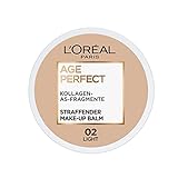 L'Oréal Paris Age Perfect straffender Make-up Balm 02 Light, pflegendes Make-up Wunder für gesund aussehende Haut, 18ml