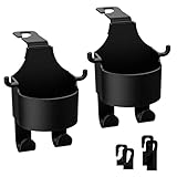 KKTONGXI 2 StückMultifunktionaler Haken für die Rückenlehne des Autositzes,Autositz-Kopfstützen-Getränkehalter mit Haken, 3-in-1-Auto-Haken & Rücksitz-Getränkehalter, Universal Car Headrest Hook.