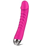 AKTION - Klassischer Vibrator leise stark, Vibration für Frauen, realistischer Dildo Stab Sex Spielzeug, Analvibrator Paare, Stimulator für Klitoris G Punkt Prostata,10 Vibrationsmodi Sex Toy