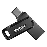 SanDisk Ultra Dual Drive Go USB Type-C 256 GB (Android Smartphone Speicher, USB Type-C-Anschluss, 400 MB/s Lesegeschwindigkeit, Nutzung als Schlüsselanhänger möglich)