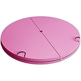 Soozier Pole Dance Crashmatte, 1,5 m breit, faltbar, Stangenpolsterung, Crash-Pad mit Tragegriffen und 8,9 cm dickem EPE-Schaumstoff für Tanztraining und Übung, Rosa