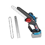 Mini Kettensäge 8 Zoll für Makita 18V Akku Kettensägen für geschnittenes Holz, Baumtrimmen, bürstenloses Elektro-Kettensägenwerkzeug für Akku BL1830 BL1860 BL1840 BL1850 (Ohne Akku)