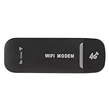 Zunate 4G WiFi Router, Tragbarer 4G WiFi Router Mobiler WiFi Hotspot Bis zu 10 Benutzer, Standard SIM Karten Slot, für Laptops, Handys, Outdoor Camping Reisen