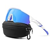 suoso Schnelle Brille-Sportbrille-Polarisiert-Fahrradbrille-Herren-Damen-TR90 Rahmen,UV400 Schutz, Klarer Blick, Radsportbrille Laufbrille MTB Rennrad Ski Rave,5