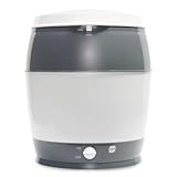 MAM Sterilisator, elektrischer Dampfsterilisator für Babyflaschen, Sauger & Zubehör, zuverlässiger Vaporisator inkl. Oberkorb und Zange, grau, 1 Stück (1er Pack)