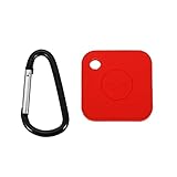 NUOBESTY -Trackerschutzfall Fliesen-Tracker Fliesenkamerad Tile Mate-Tracker Dasselbe für Smart Tracer Schutzhülle Tile Mate-Hülse tragbarer Koffer Kieselgel rot