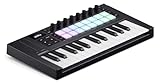 Novation Launchkey Mini 25 [MK4] – Tragbares USB/MIDI-Controller-Keyboard mit 25 Minitasten und DAW-Integration. Akkord- und Skalenmodi, Drum-Pads und Arpeggiator. Inkl. Music Creation Software-Bundle