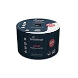 MediaRange CD-R 700MB|80min 52-fache Schreibgeschwindigkeit, 50er Cakebox