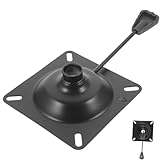 ARTIBETTER drehbarer Stuhlsockel Ergonomisch schwenken Stuhlplatte Bürostuhlteile Drehplatte für Sessellifthebel Stuhl Drehbasis Steuerteil für Stuhlneigung Metall Black