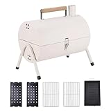 Fassgrill – tragbarer Smoker | Grillrost Botticella rutschfest und antihaftbeschichtet für Haus, Camping, Garten, Picknick