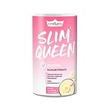 GymQueen Slim Queen Abnehm Shake 420g, Banana Milkshake, Leckerer Diät-Shake, Mahlzeitersatz mit wichtigen Vitaminen & Nährstoffen, nur 250 kcal pro Portion & ohne Zucker-Zusatz