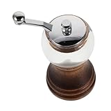 iplusmile Pfefferschleifer Kleine Pfeffermühle manuelle Kaffeemühle Getreidemühle mit Handkurbel Manuelle Gewürzmühle Handkornmühle Handkurbelschleifer Manuelle Pfeffermühle Mini-Mühle Holz