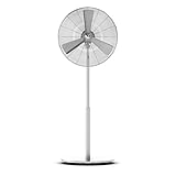 Stadler Form Stand-Ventilator Charly stand mit Schwenkfunktion, Höhenverstellung und einstellbarer Neigung, stabiler Standfuss, silber, 450 x 1300 x 400 mm