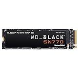 WD_BLACK SN770 NVMe SSD 500 GB (High-Performance NVMe SSD, Gaming SSD, PCIe Gen4, M.2 2280, Lesen 5.000 MB/s, Schreiben 4.000 MB/s) Schwarz