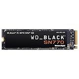 WD_BLACK SN770 NVMe SSD 500 GB (High-Performance NVMe SSD, Gaming SSD, PCIe Gen4, M.2 2280, Lesen 5.000 MB/s, Schreiben 4.000 MB/s) Schwarz