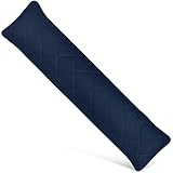 Utopia Bedding gestepptes Körperkissen, 40x145 cm Schwangerschafts und Umstandskissen, Seitenschläferkissen, weiche Polyesterfüllung (Marineblau)